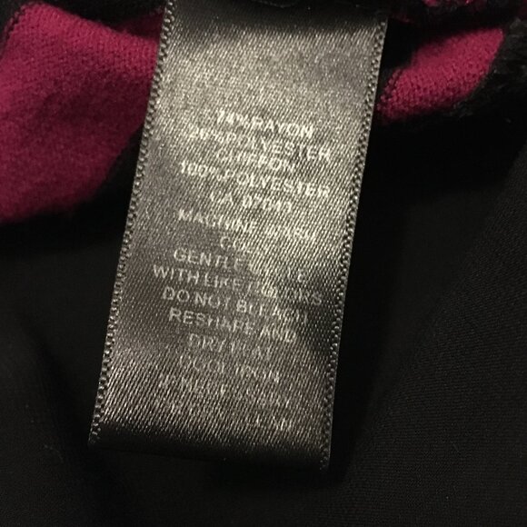 Cable & Gauge Bilayer Knit Malbec and Black Striped Top - Picture 11 of 16